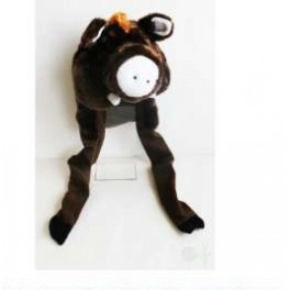 CAPPELLO  CINGHIALE PELUCHE