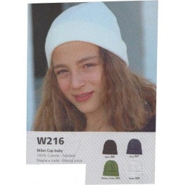 CAPPELLI  COTONE ADULTI  MAGLIA A COSTE COLORI ASS