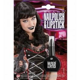 SMALTO E ROSSETTO  COMBO NERO