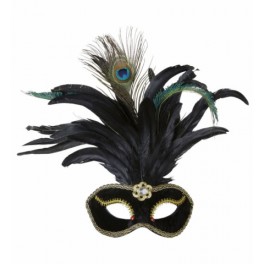 MASCHERA VENEZIANA CON PIUME 