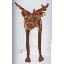 CAPPELLO  PELUCHE  CERVO 
