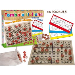 TOMBOLA ITALIANA C TABELLONE LEGNO