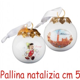 PALLINA NATALIZIA CERAMICA CM 5 