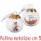 PALLINA NATALIZIA CERAMICA CM 5 
