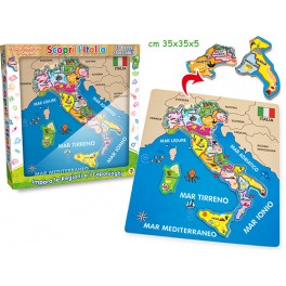 PUZZLE LEGNO ITALIA 