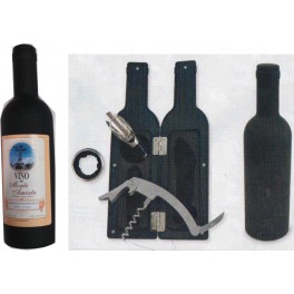 SET VINO CON ATTREZZI IN BOTTIGLIA