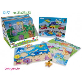 PUZZLE IN LEGNO  12  MODELLI 