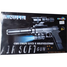 PISTOLA PALLINI CON LUCE  E SILENZIATORE