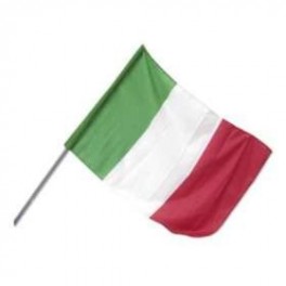 BANDIERA ITALIA CON ASTA CM 60 X 90