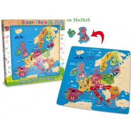EUROPA PUZZLE LEGNO