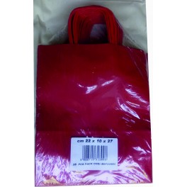 BUSTA ROSSA CON MANICI  CM 22X 10 X 27