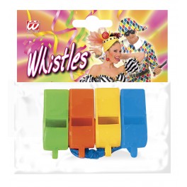 FISCHIETTI PLASTICA BUSTA 4 PZ