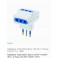 ADATTATORE TRIPLO AD 25 