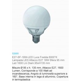 LAMPADA   6000 K LED 