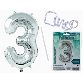 PALLONCINO LAMINATO ARGENTO CM 85