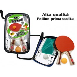 SET PIN PONG 3 STELLE CON RETE 
