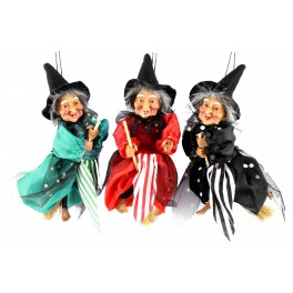 BEFANA VOLANTE OCCHI LUMINOSI CM 35