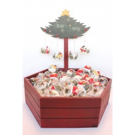 PALLINE IN  VETRO DIPINTE CM 5.00