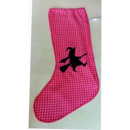 CALZA BEFANA CM 40 CON BEFANA STAMPATA