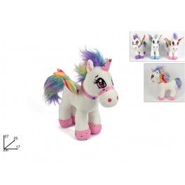 PELUCHE UNICORNO CM 25