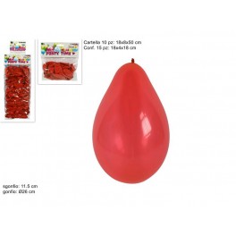 BUSTA PALLONCINI 15 PZ ROSSI