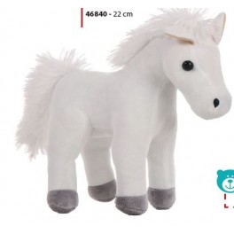 CAVALLO BIANCO  IN PIEDI CON VERSO CM 28