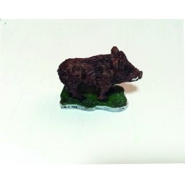 MINIATURA CINGHIALE RESINA CM 7 