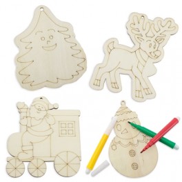 DISEGNI SU LEGNO COLORABILI CON PENNARELLI 