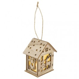 CASETTA DI LEGNO CON LUCE