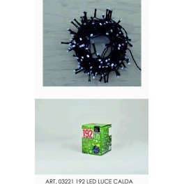 192 LED LUCE CALDA CON TIMER  18 /6 ORE