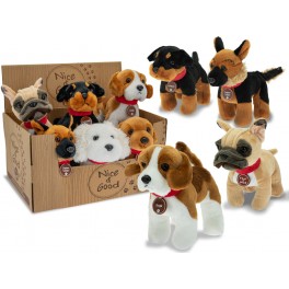 CANI PELUCHE  CM 18 CON MEDAGLIETTA