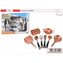 SET PENTOLINI METALLIZZATI