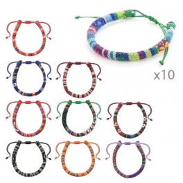 BRACCIALETTI STOFFA CF 10 PZ 