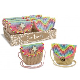 ECO BORSA ARCOBALENO CON TRACOLLA