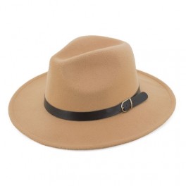 CAPPELLO CLASSICO DI LANA CAMMELLO