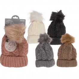 CAPPELLO PELUCHE CON PON PON