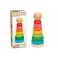 PIRAMIDE IN LEGNO COLORATA 